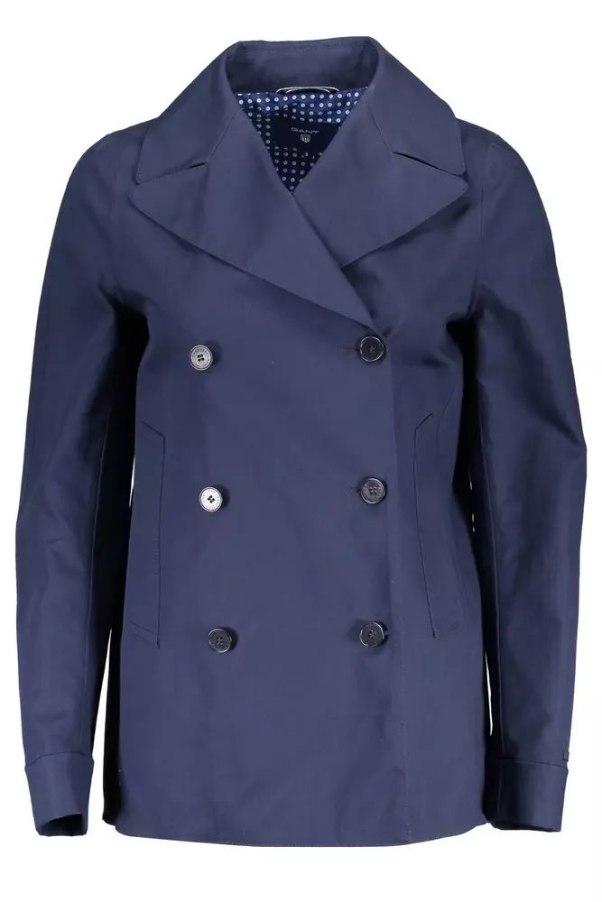 Gant Blue Cotton Jackets & Coat