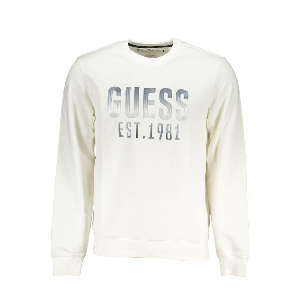 Guess Jeans White Cotton Sweater