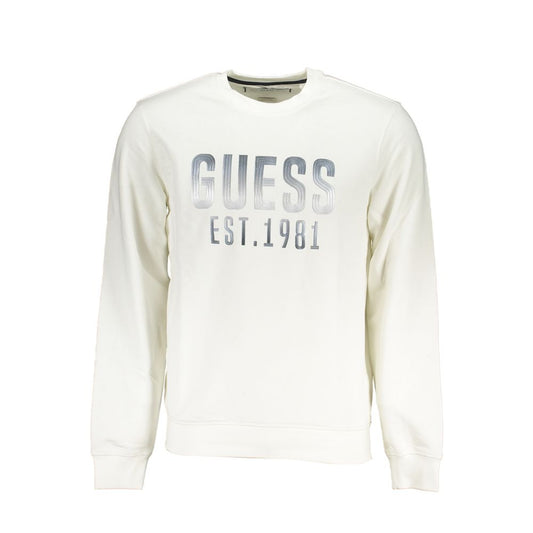 Guess Jeans White Cotton Sweater