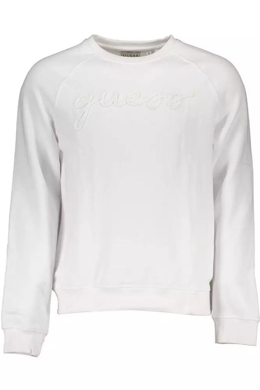 Guess Jeans White Cotton Sweater