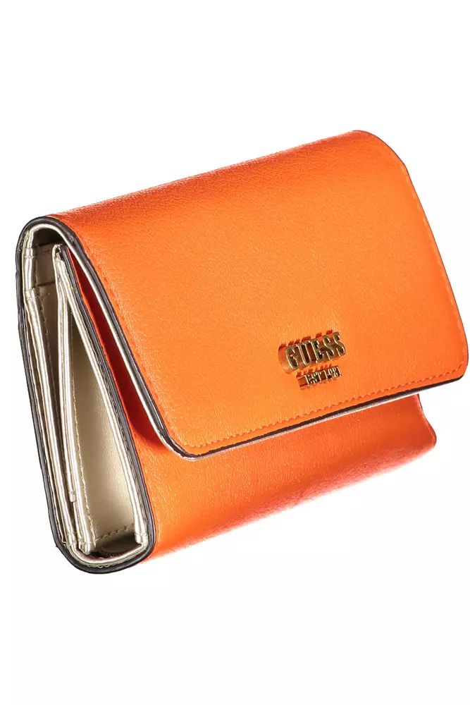 Guess Jeans Orange Polyethylene Wallet