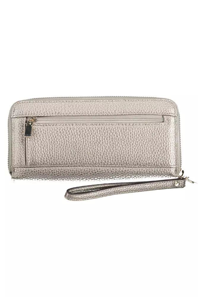 Guess Jeans Silver Polyethylene Wallet