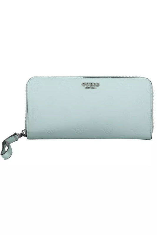 Guess Jeans Light Blue Polyethylene Wallet