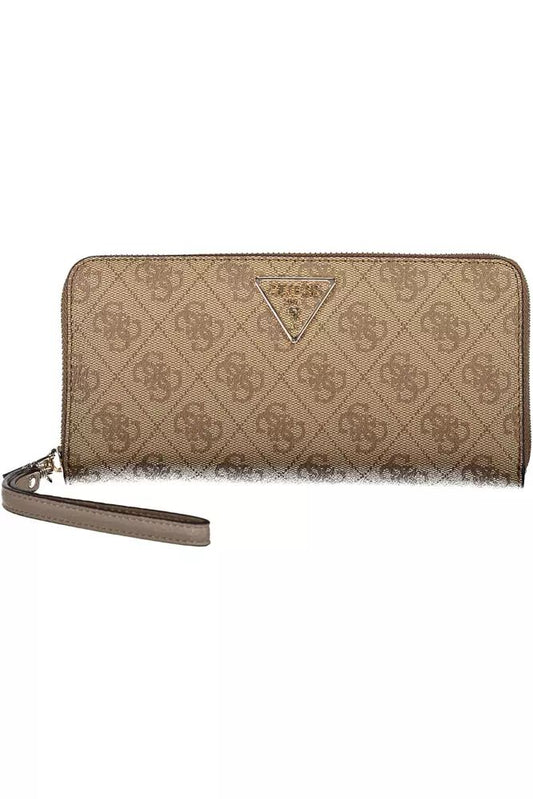 Guess Jeans Beige Polyethylene Wallet