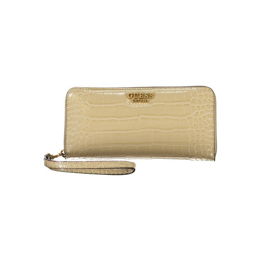 Guess Jeans Beige Polyethylene Wallet