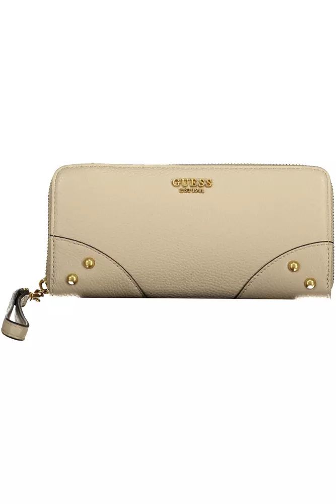 Guess Jeans Beige Polyethylene Wallet