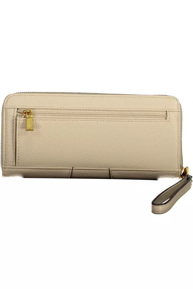 Guess Jeans Beige Polyethylene Wallet