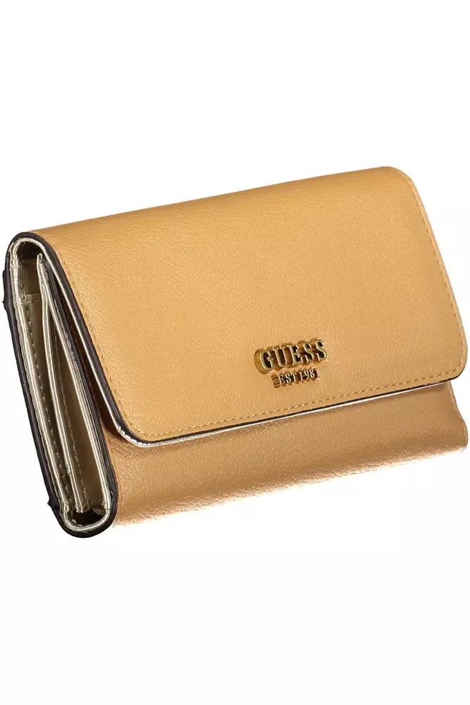 Guess Jeans Beige Polyethylene Wallet