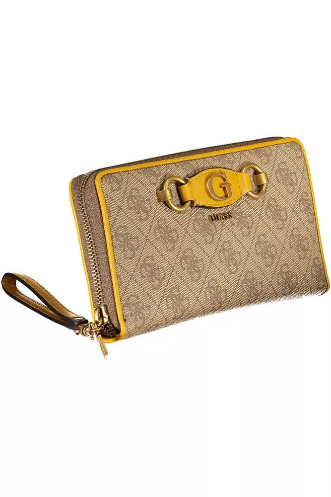 Guess Jeans Beige Polyethylene Wallet