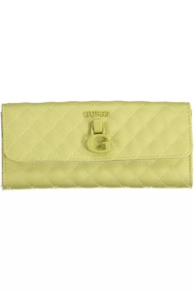 Guess Jeans Yellow Polyethylene Wallet