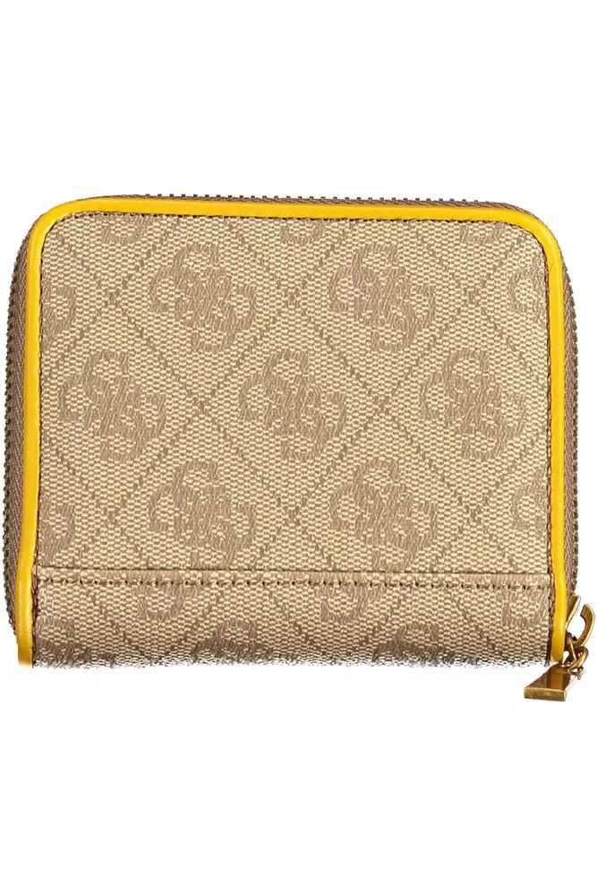 Guess Jeans Yellow Polyethylene Wallet