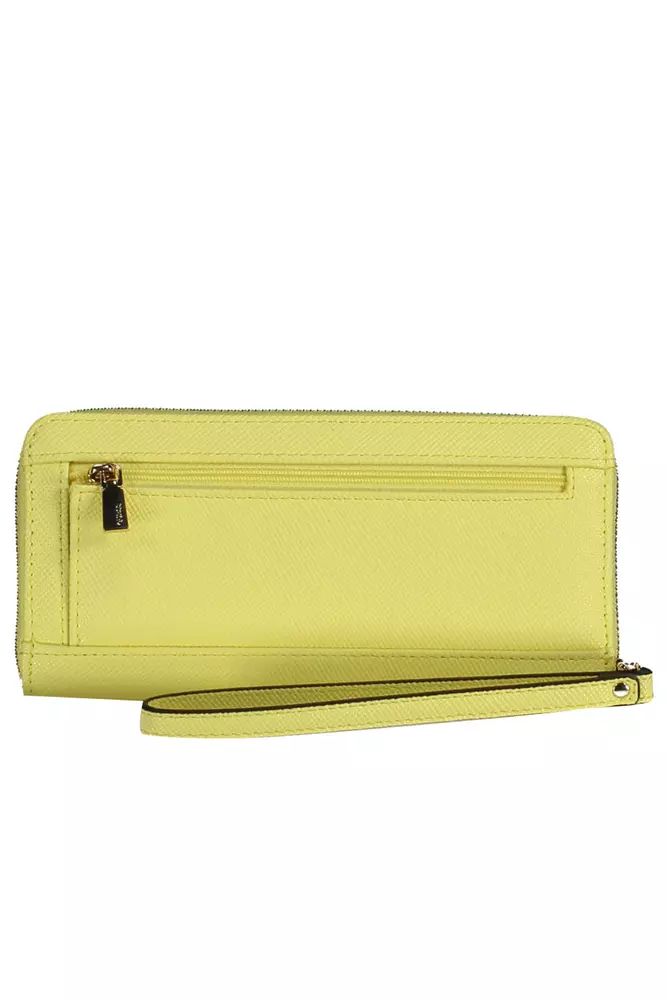 Guess Jeans Yellow Polyethylene Wallet