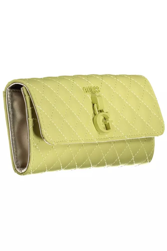 Guess Jeans Yellow Polyethylene Wallet