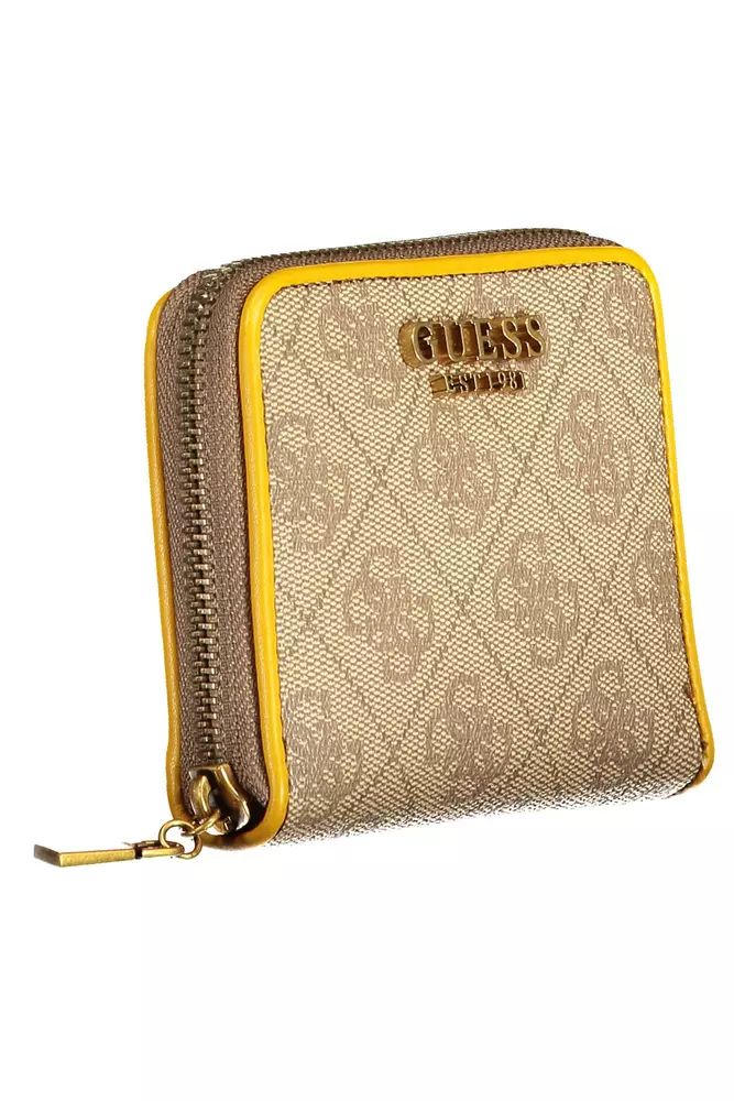 Guess Jeans Yellow Polyethylene Wallet