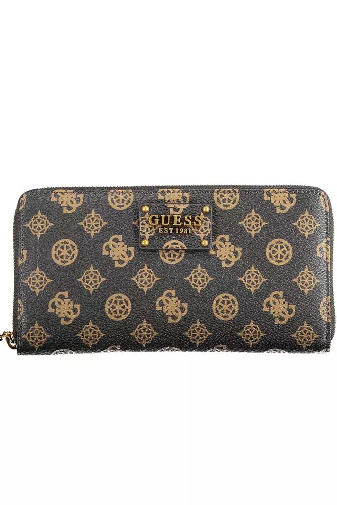 Guess Jeans Brown Polyethylene Wallet