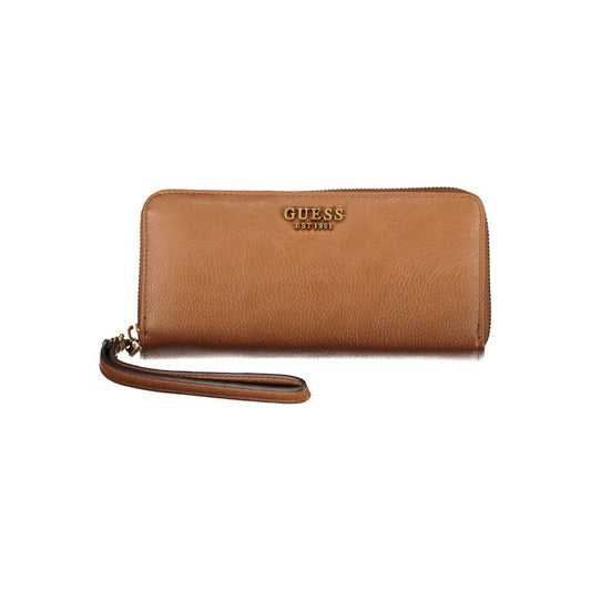 Guess Jeans Brown Polyethylene Wallet