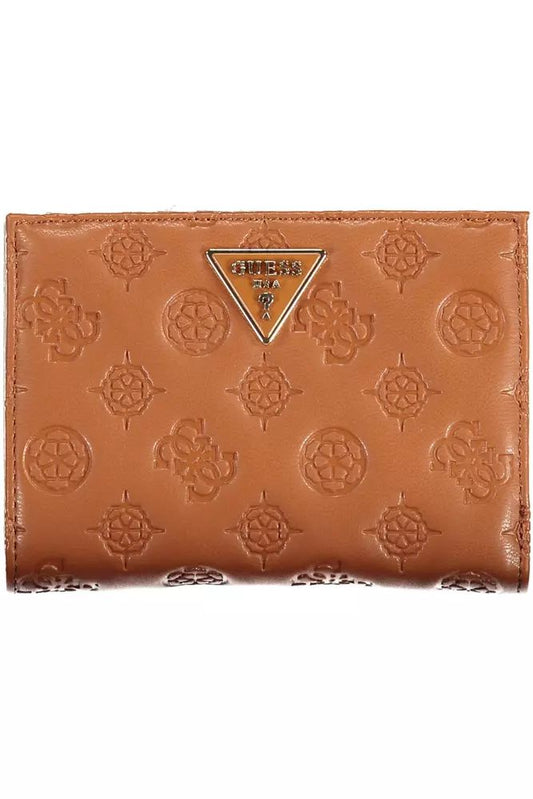 Guess Jeans Brown Polyethylene Wallet