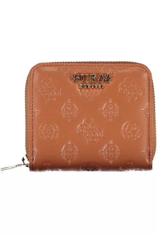 Guess Jeans Brown Polyethylene Wallet