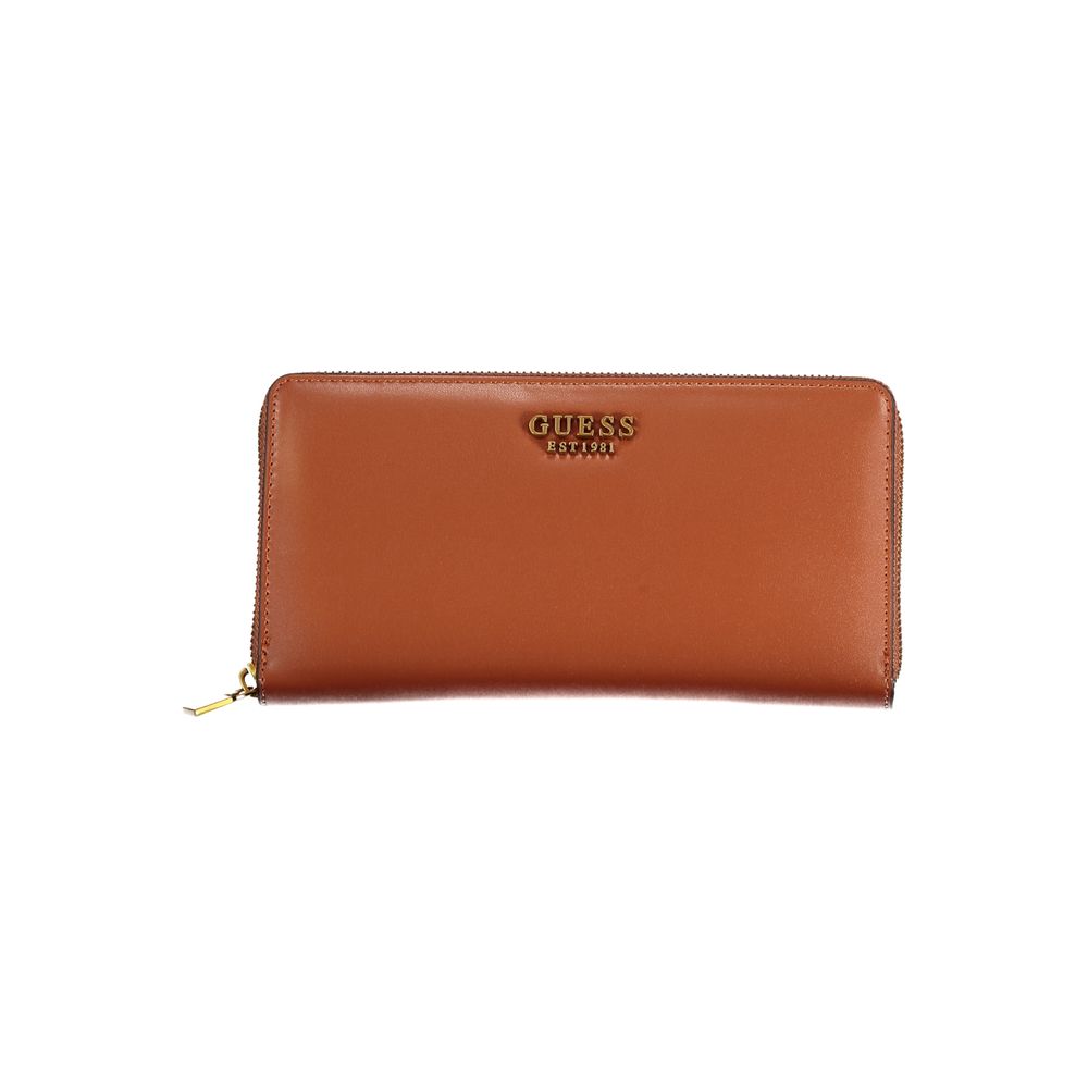 Guess Jeans Brown Polyethylene Wallet