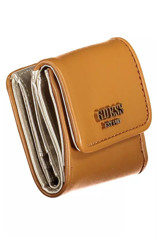 Guess Jeans Brown Polyethylene Wallet