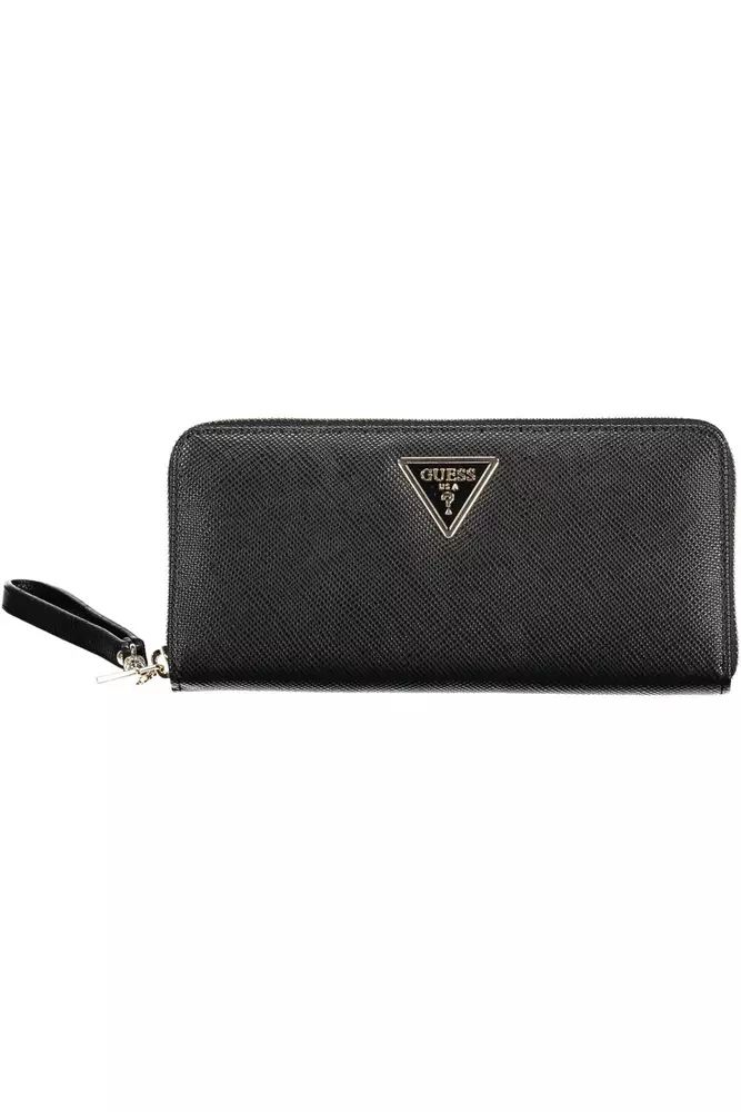 Guess Jeans Black Polyethylene Wallet