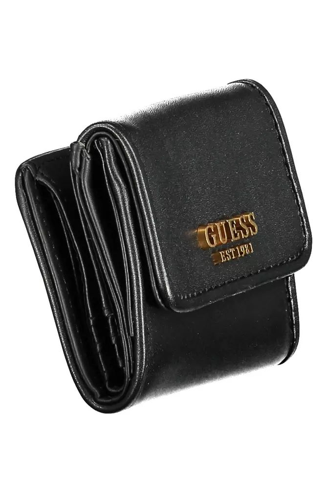 Guess Jeans Black Polyethylene Wallet