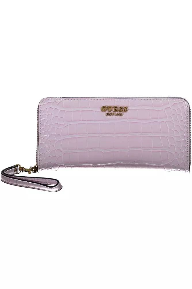 Guess Jeans Pink Polyethylene Wallet