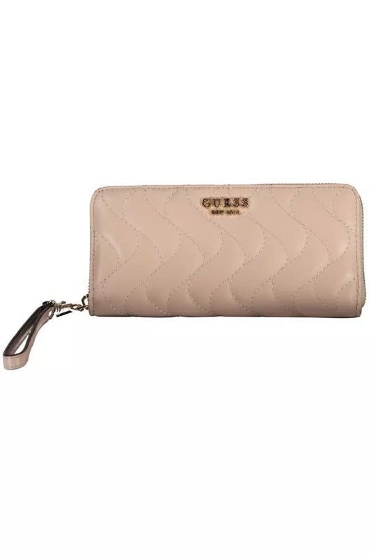 Guess Jeans Pink Polyethylene Wallet