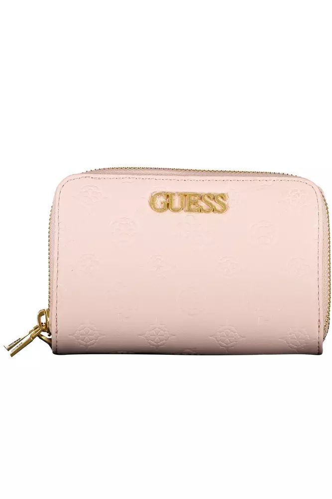 Guess Jeans Pink Polyethylene Wallet