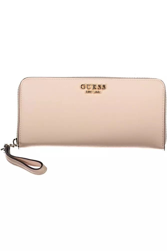 Guess Jeans Pink Polyethylene Wallet