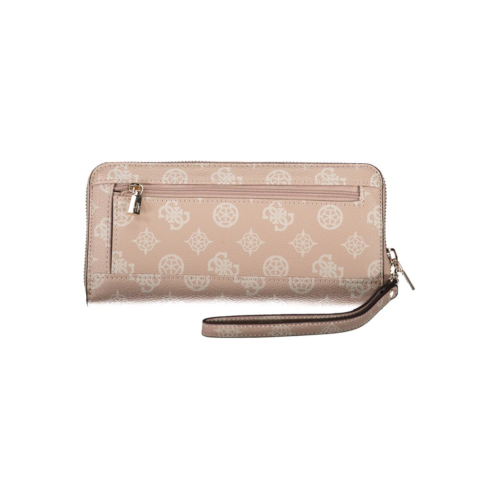 Guess Jeans Pink Polyethylene Wallet