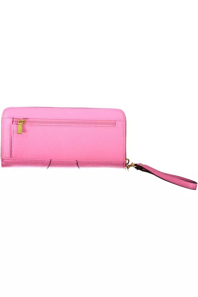 Guess Jeans Pink Polyethylene Wallet