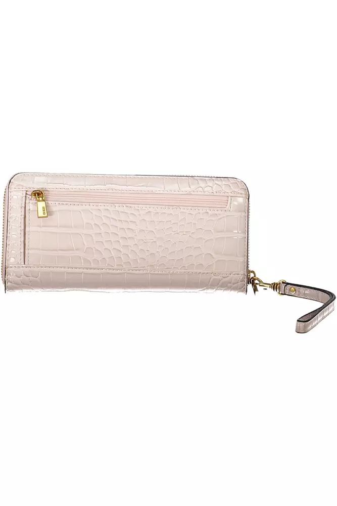 Guess Jeans Pink Polyethylene Wallet