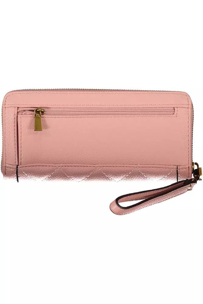 Guess Jeans Pink Polyethylene Wallet