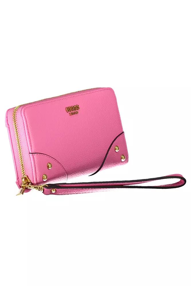 Guess Jeans Pink Polyethylene Wallet