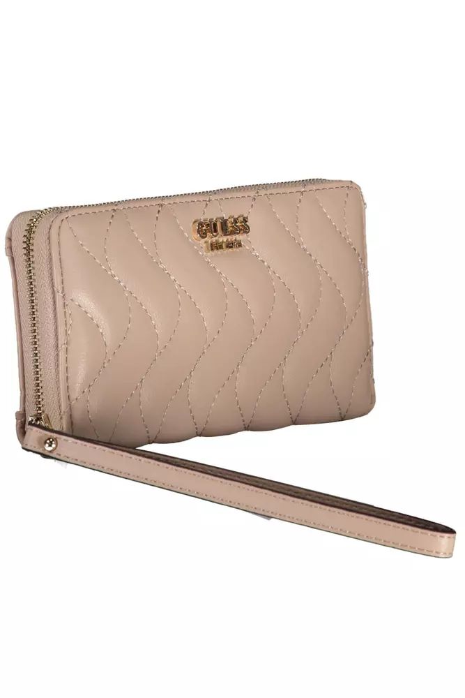 Guess Jeans Pink Polyethylene Wallet