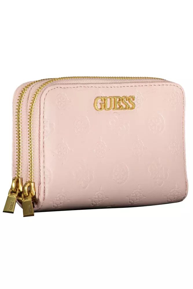 Guess Jeans Pink Polyethylene Wallet