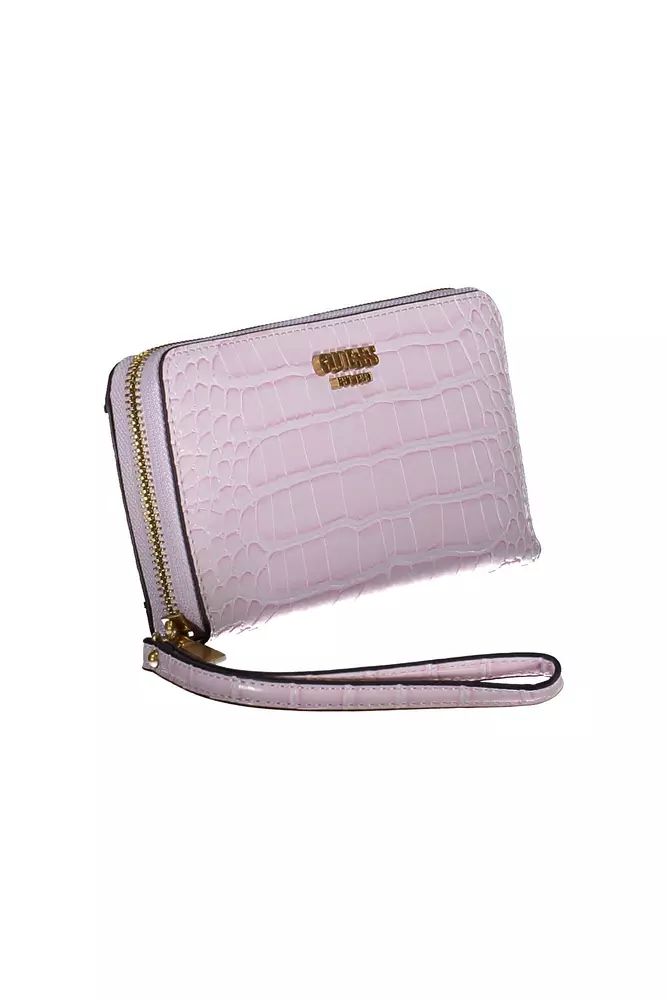 Guess Jeans Pink Polyethylene Wallet