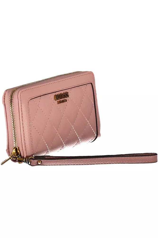 Guess Jeans Pink Polyethylene Wallet