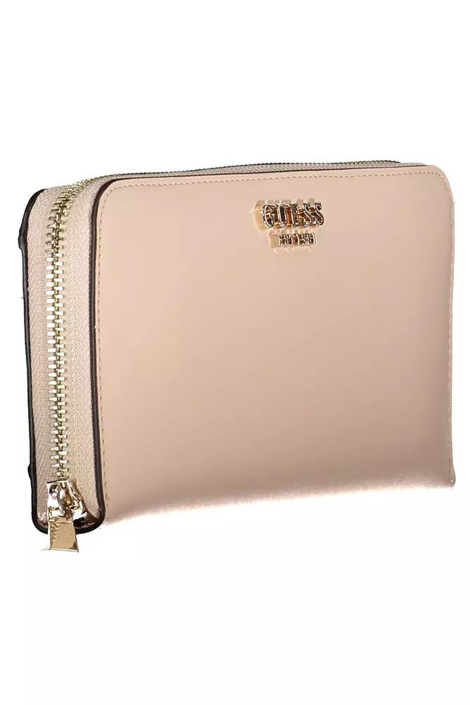 Guess Jeans Pink Polyethylene Wallet