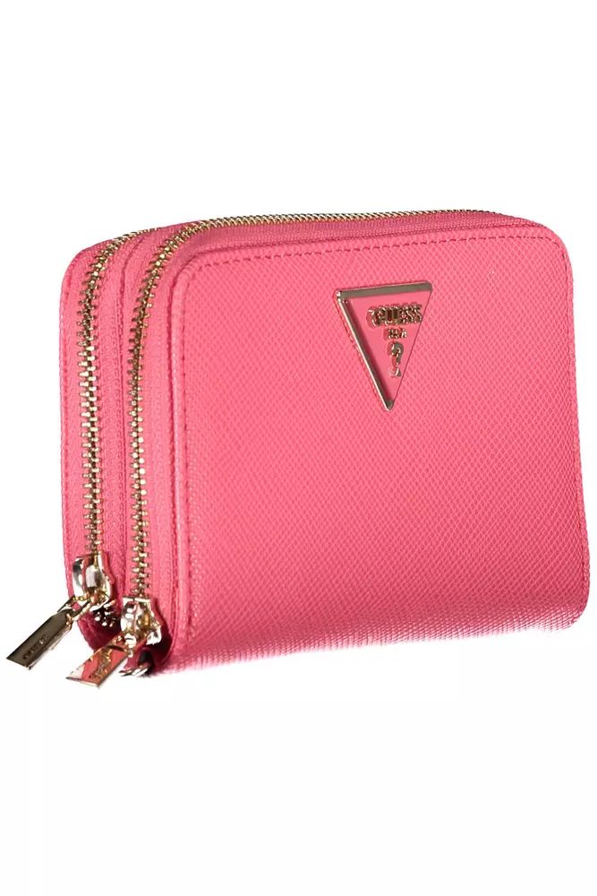 Guess Jeans Pink Polyethylene Wallet