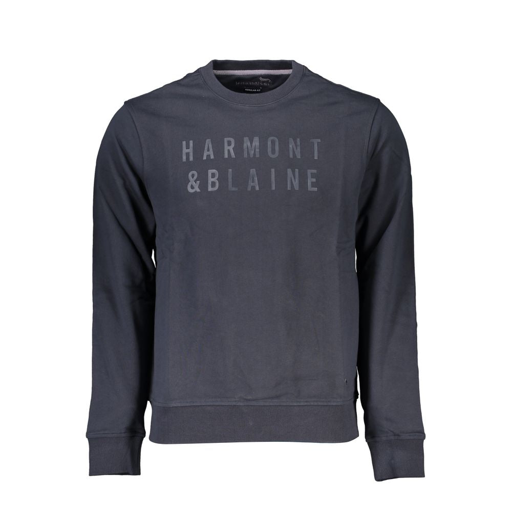 Harmont & Blaine Blue Cotton Sweater