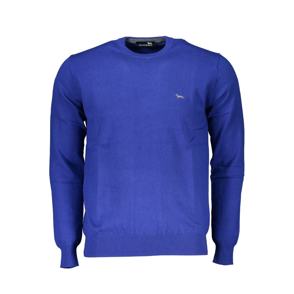 Harmont & Blaine Blue Cotton Sweater