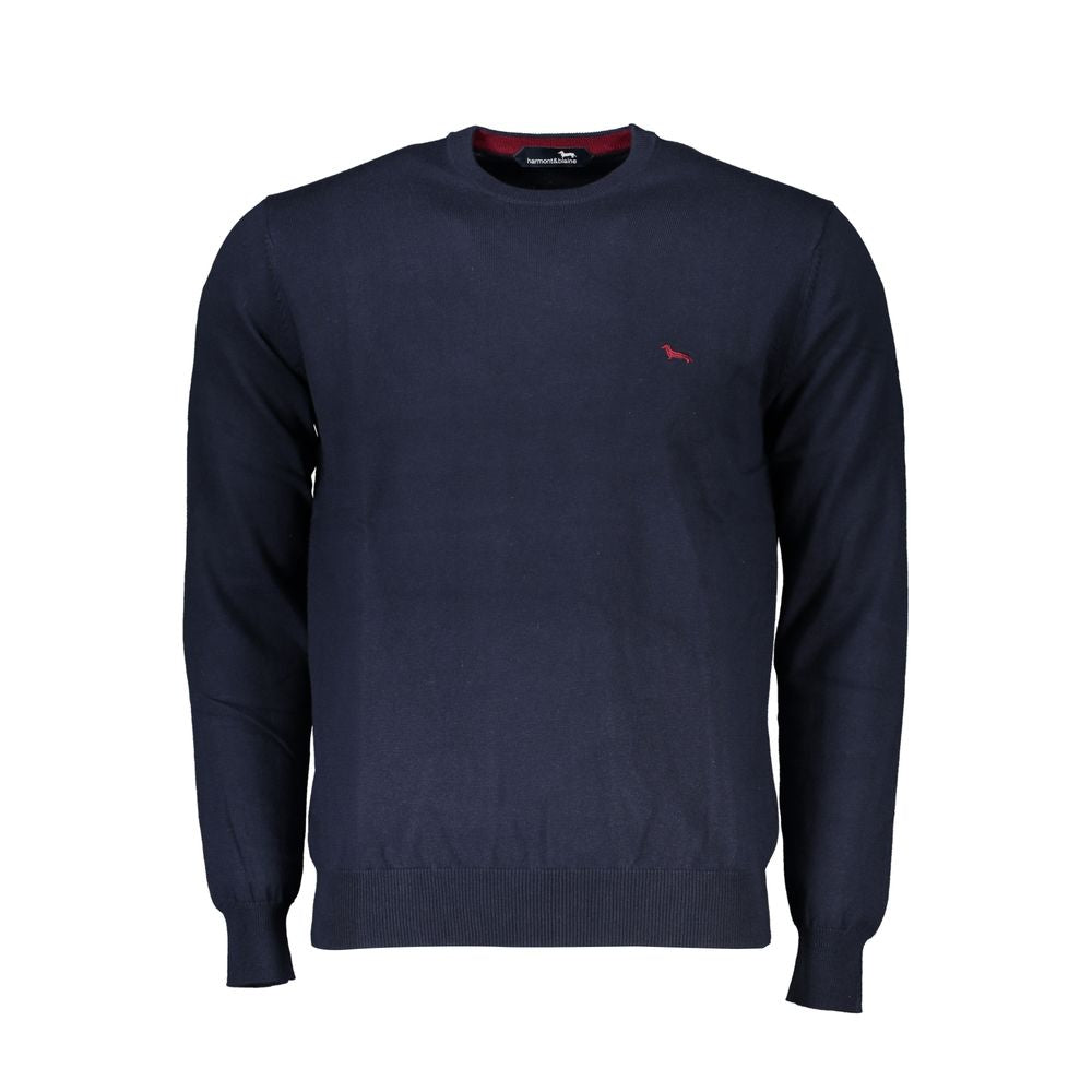 Harmont & Blaine Blue Cotton Sweater