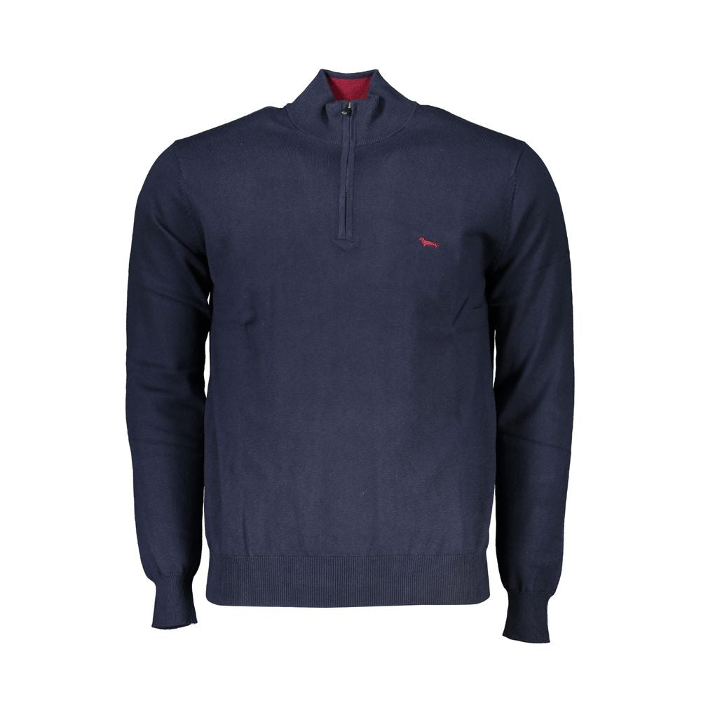 Harmont & Blaine Blue Cotton Sweater