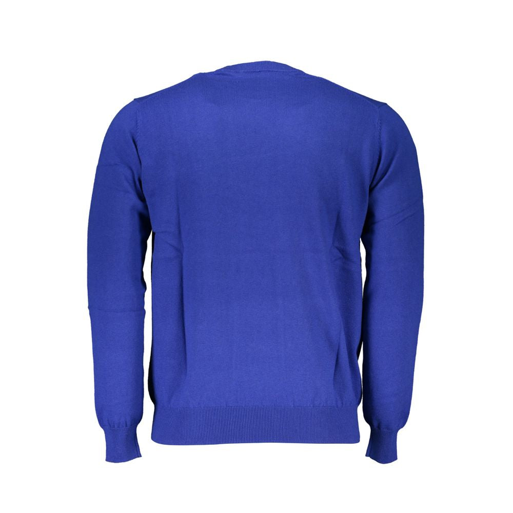 Harmont & Blaine Blue Cotton Sweater