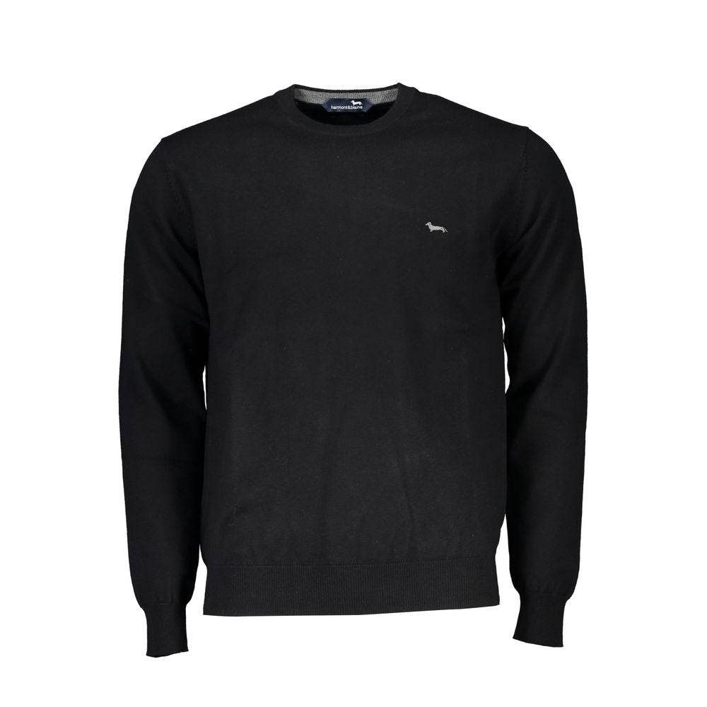 Harmont & Blaine Black Cotton Sweater