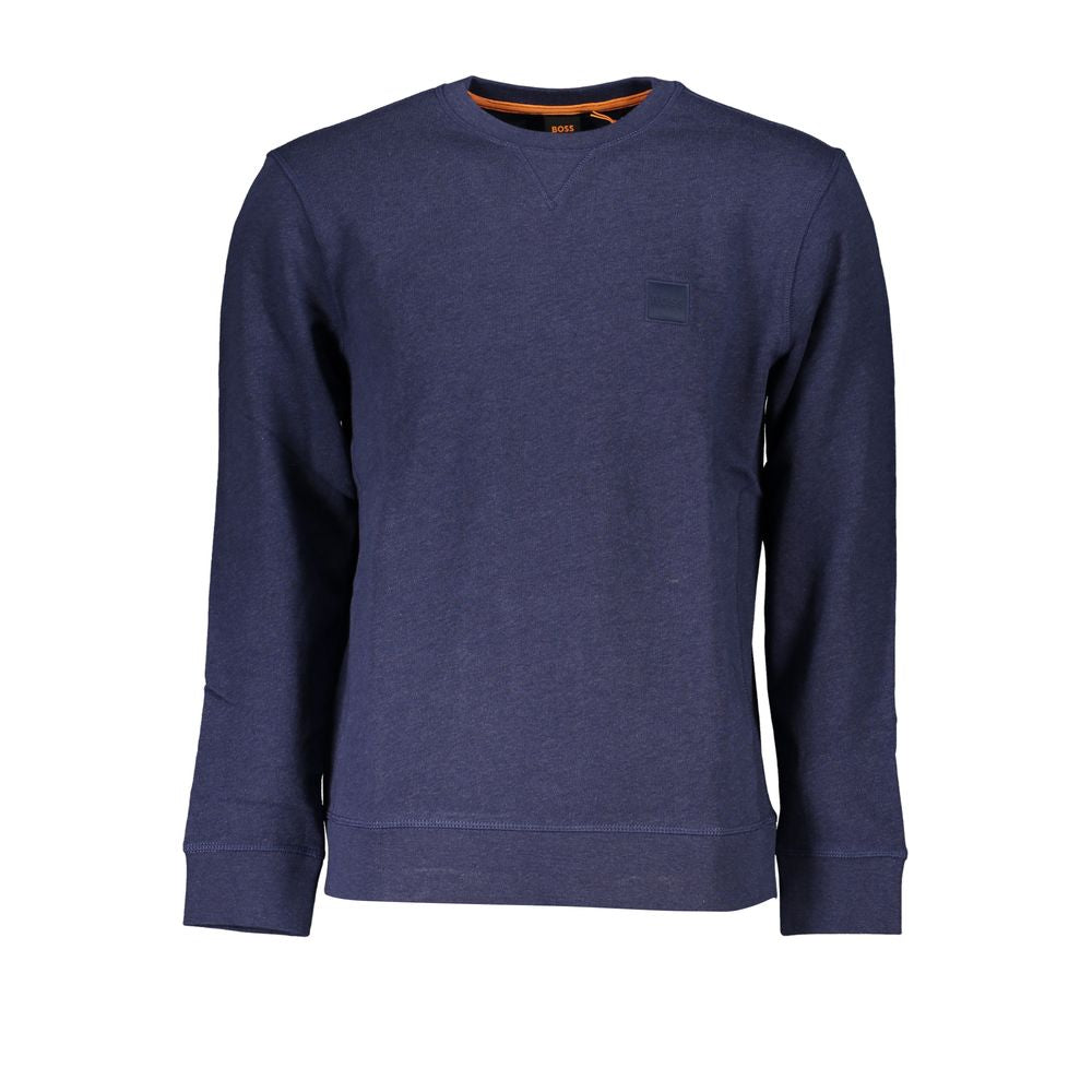 Hugo Boss Blue Cotton Sweater