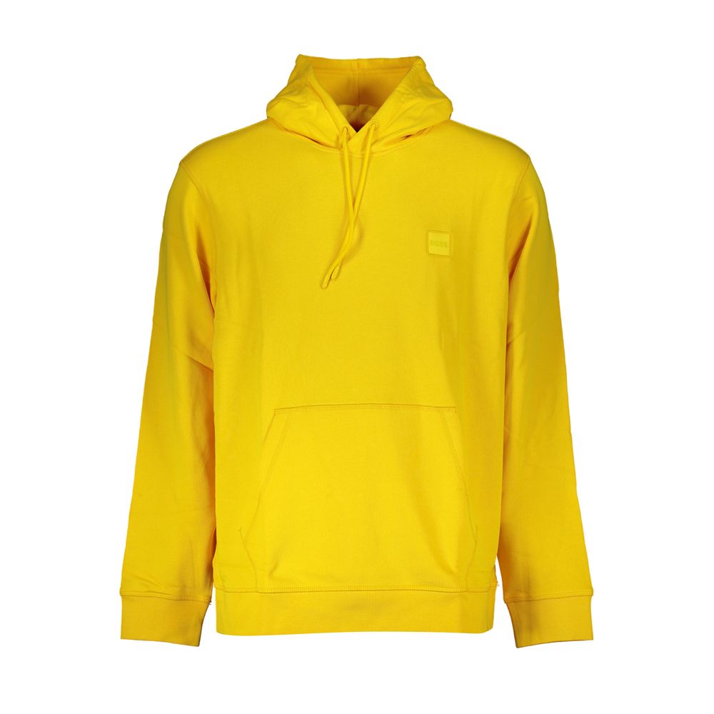 Hugo Boss Yellow Cotton Sweater