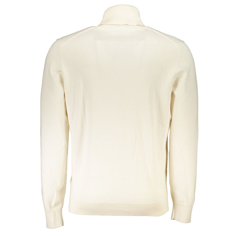 Hugo Boss White Cotton Sweater